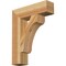 Ekena Millwork Legacy Block Rough Sawn Bracket, Western Red Cedar, 4"W x 16"D x 20"H BKT04X16X20LEC05RWR - alternate 1